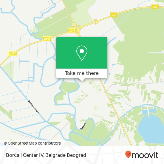 Borča | Centar IV mapa