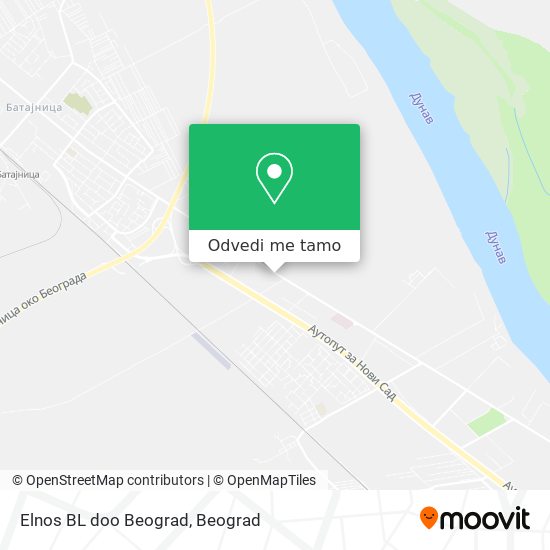 Elnos BL doo Beograd mapa