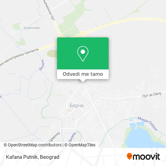 Kafana Putnik mapa