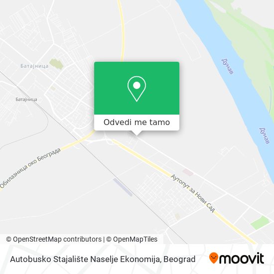 Autobusko Stajalište Naselje Ekonomija mapa