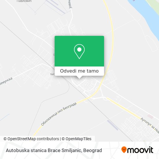 Autobuska stanica Brace Smiljanic mapa