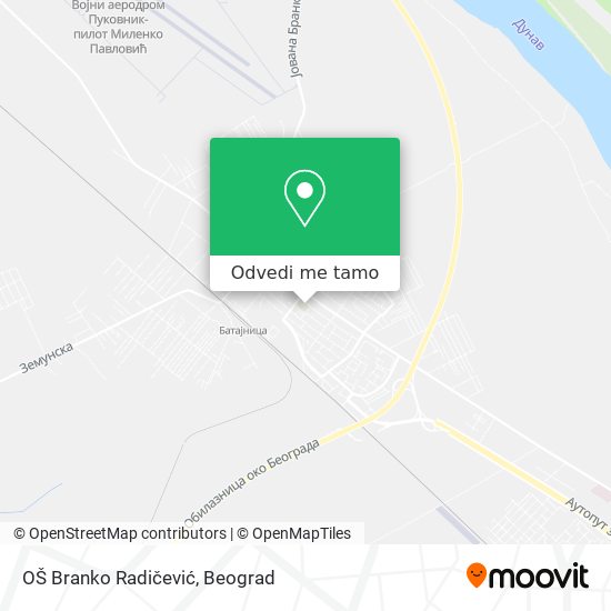 OŠ Branko Radičević mapa