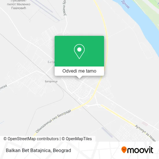 Balkan Bet Batajnica mapa