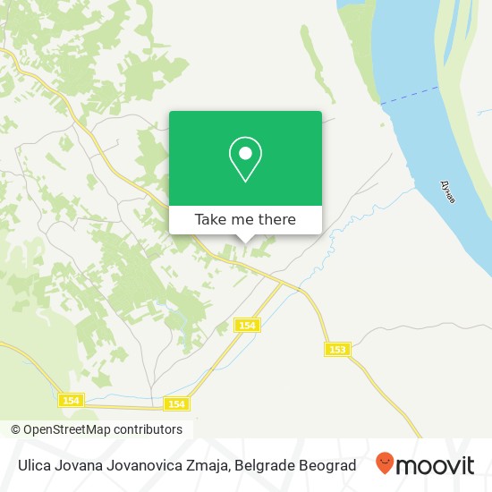 Ulica Jovana Jovanovica Zmaja mapa