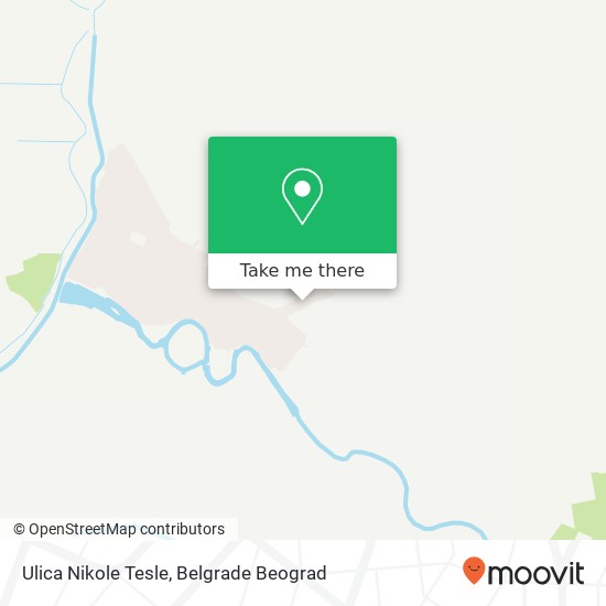 Ulica Nikole Tesle mapa