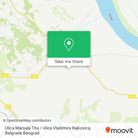 Ulica Marsala Tita / Ulica Vladimira Rajkovica mapa