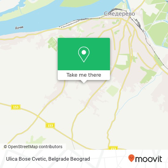 Ulica Bose Cvetic mapa