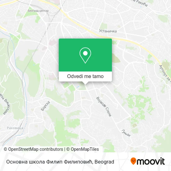 Основна школа Филип Филиповић mapa