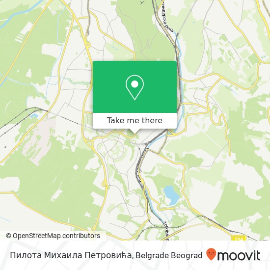 Пилота Михаила Петровића mapa