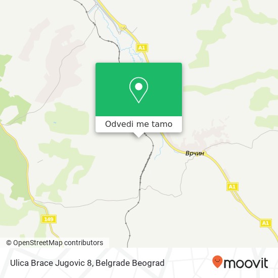 Ulica Brace Jugovic 8 mapa