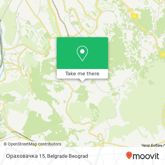 Ораховачка 15 mapa