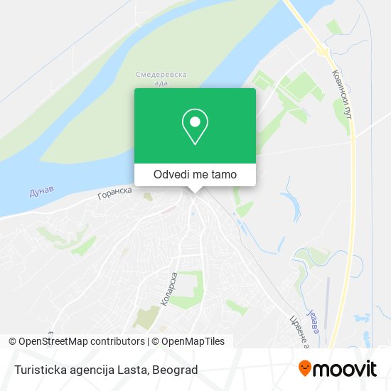 Turisticka agencija Lasta mapa