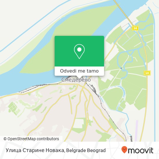 Улица Старине Новака mapa