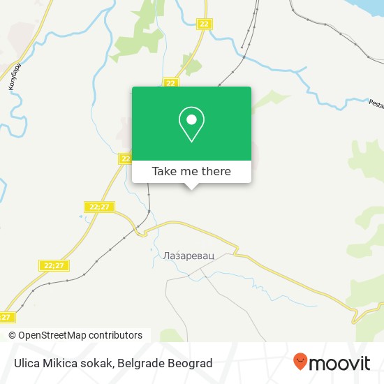 Ulica Mikica sokak mapa