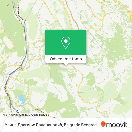 Улица Драгиње Радовановић mapa