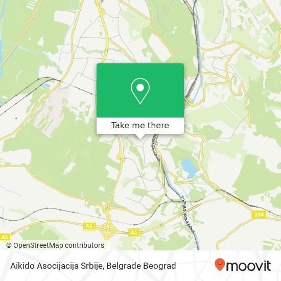 Aikido Asocijacija Srbije mapa