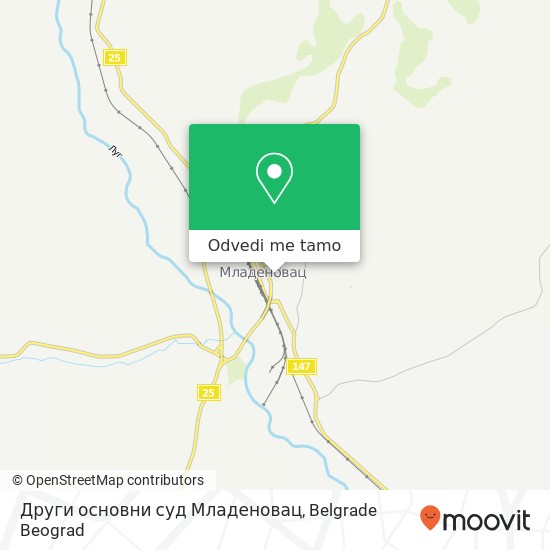 Други основни суд Младеновац mapa