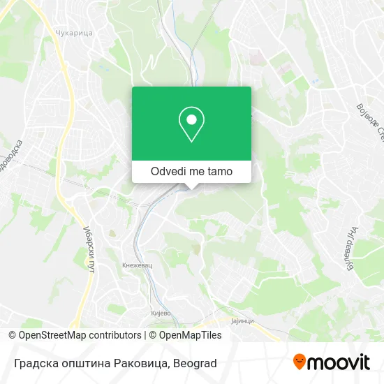 Градска општина Раковица mapa