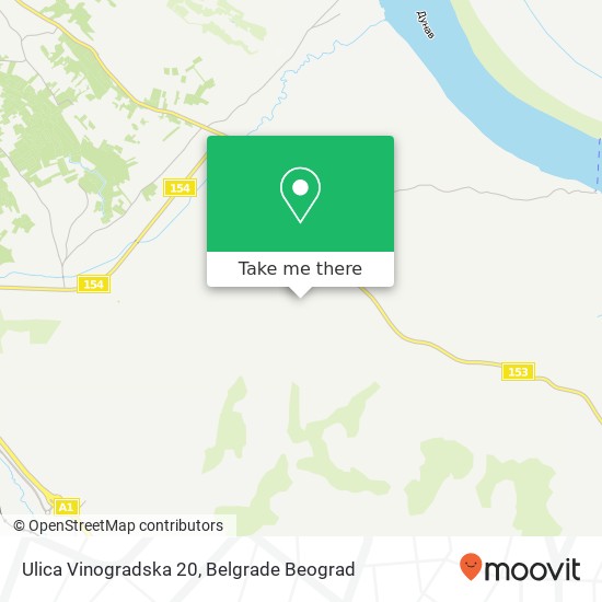 Ulica Vinogradska 20 mapa