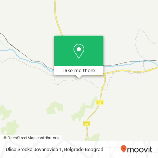 Ulica Srecka Jovanovica 1 mapa