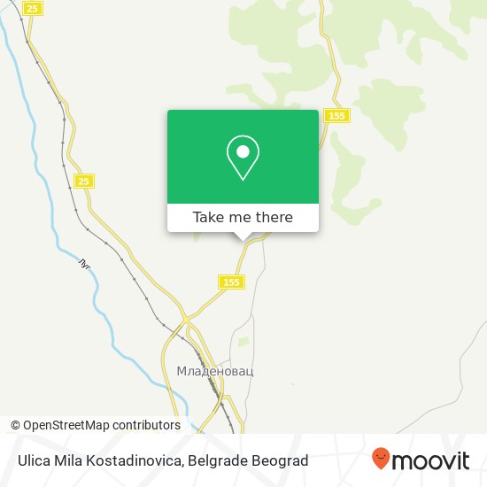 Ulica Mila Kostadinovica mapa