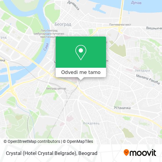 Crystal (Hotel Crystal Belgrade) mapa