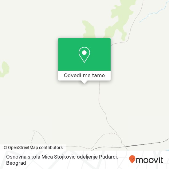 Osnovna skola Mica Stojkovic odeljenje Pudarci mapa