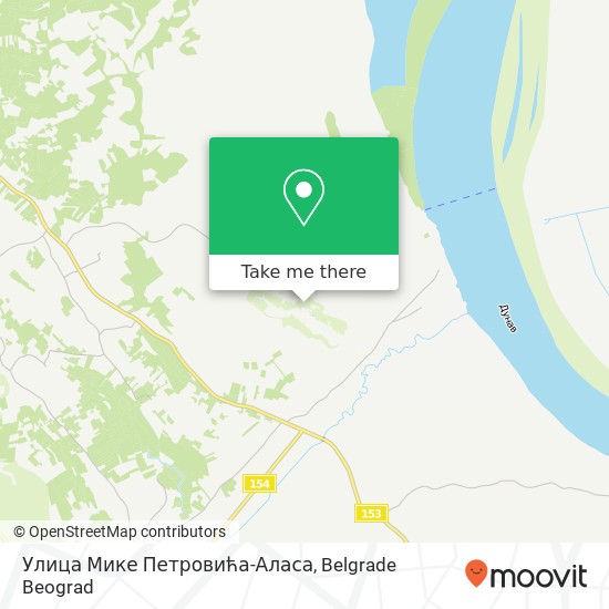 Улица Мике Петровића-Аласа mapa