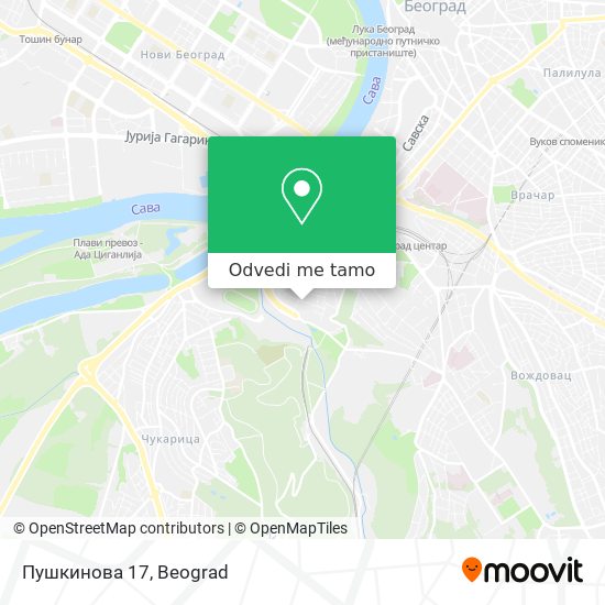 Пушкинова 17 mapa