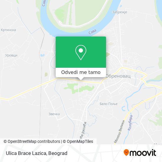 Ulica Brace Lazica mapa