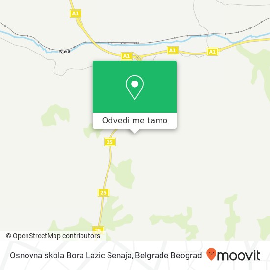 Osnovna skola Bora Lazic Senaja mapa