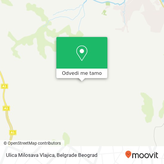 Ulica Milosava Vlajica mapa