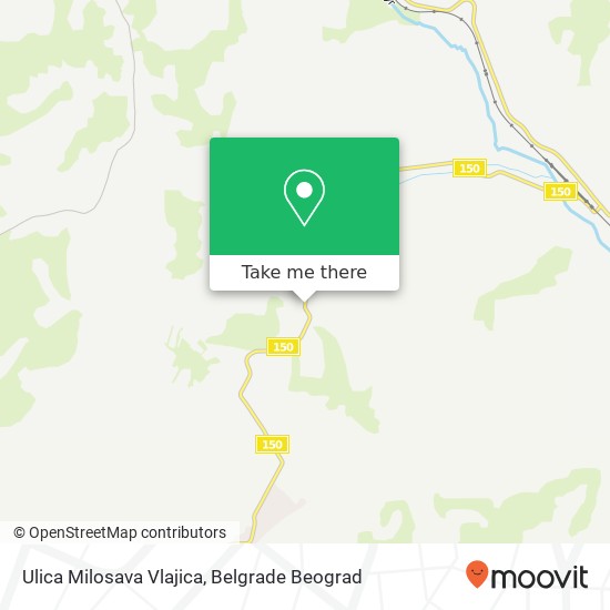 Ulica Milosava Vlajica mapa