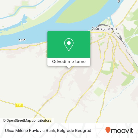 Ulica Milene Pavlovic Barili mapa