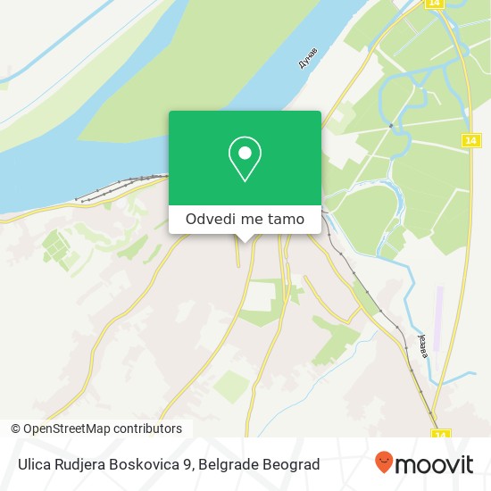 Ulica Rudjera Boskovica 9 mapa