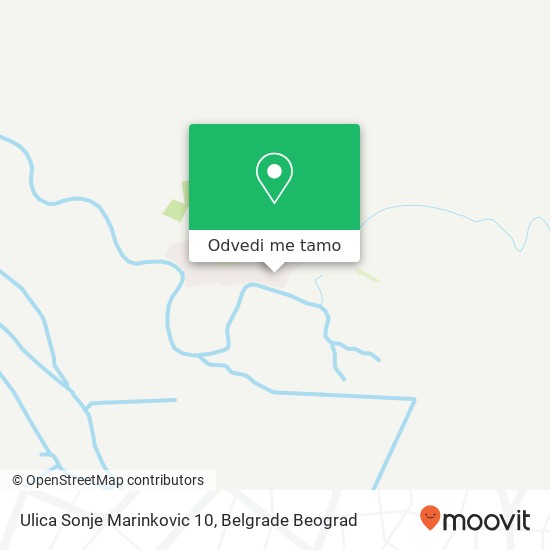 Ulica Sonje Marinkovic 10 mapa