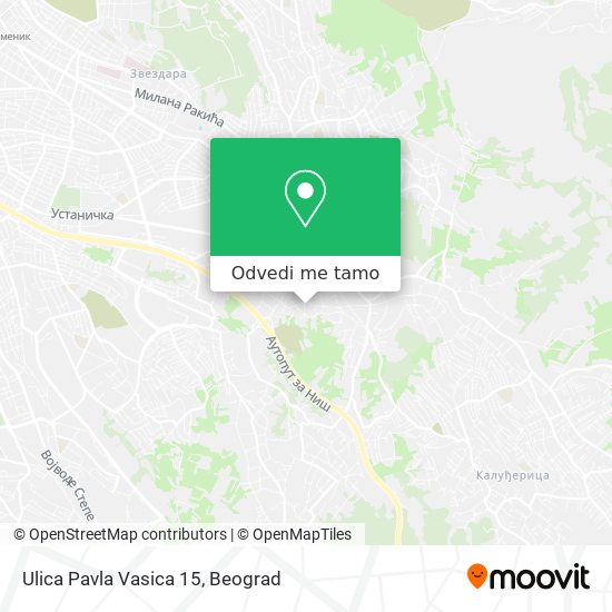 Ulica Pavla Vasica 15 mapa