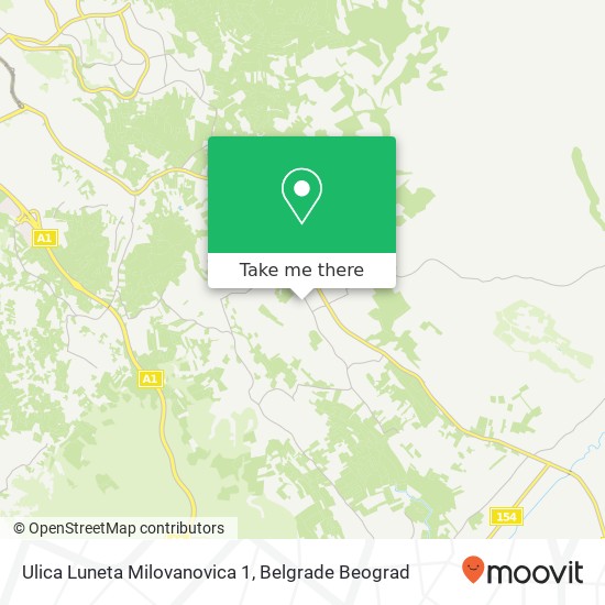 Ulica Luneta Milovanovica 1 mapa