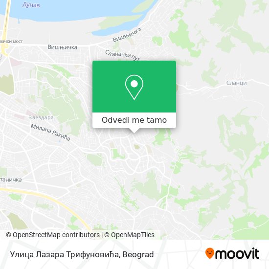 Улица Лазара Трифуновића mapa