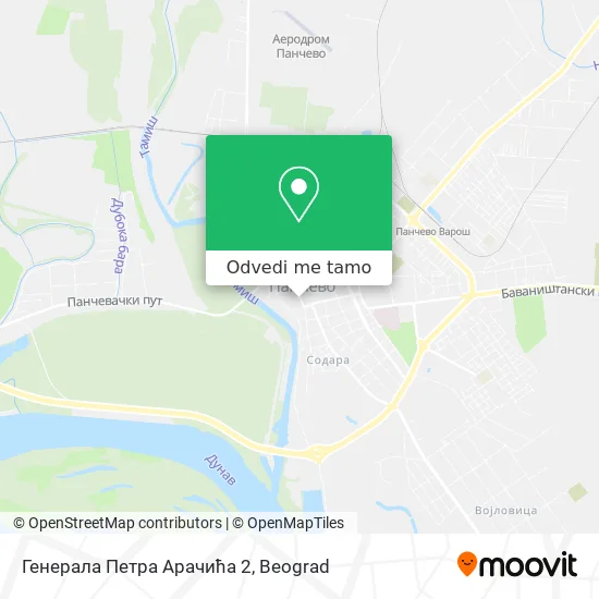 Генерала Петра Арачића 2 mapa