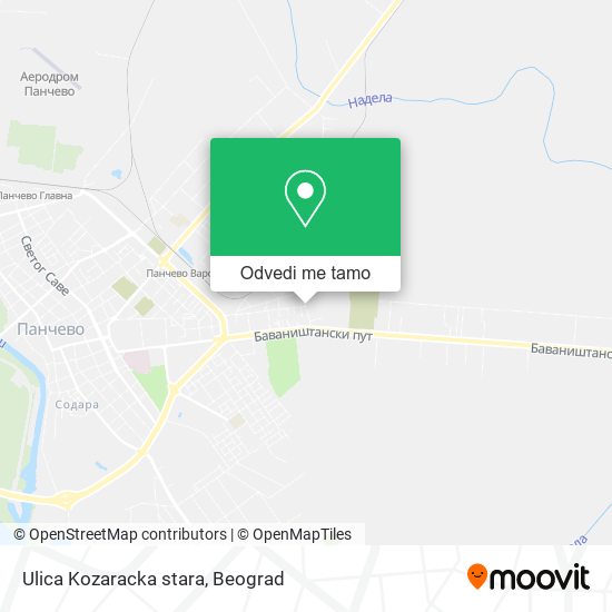 Ulica Kozaracka stara mapa