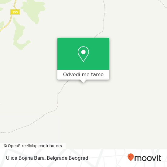 Ulica Bojina Bara mapa