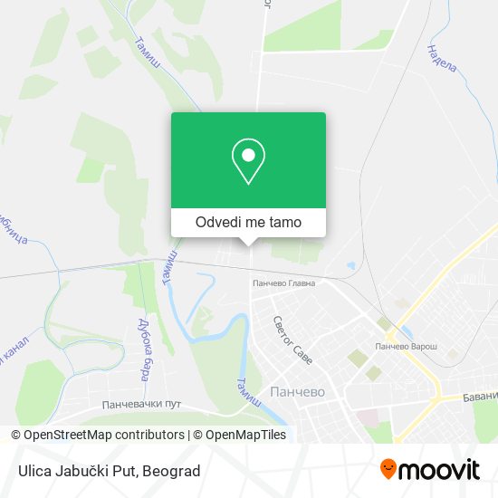 Ulica Jabučki Put mapa