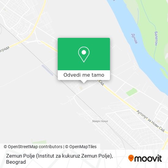 Zemun Polje (Institut za kukuruz Zemun Polje) mapa