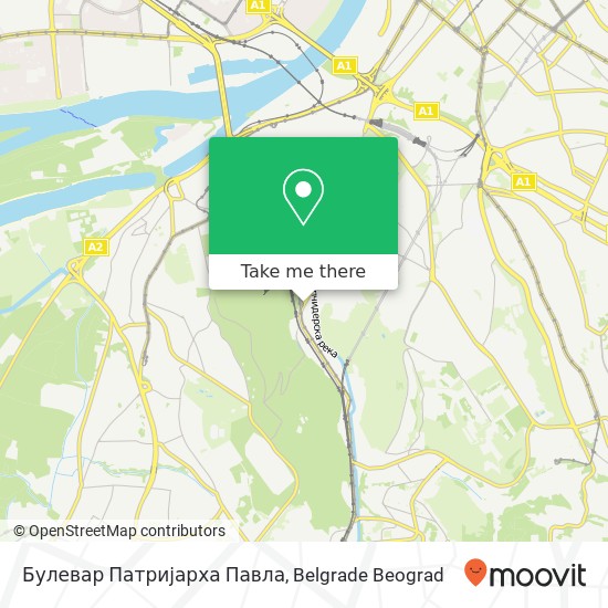 Булевар Патријарха Павла mapa