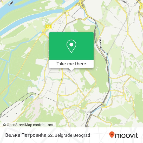 Вељка Петровића 62 mapa