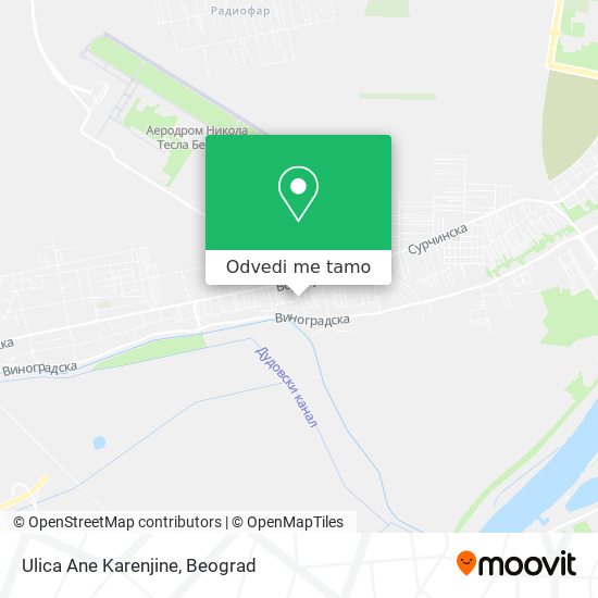 Ulica Ane Karenjine mapa