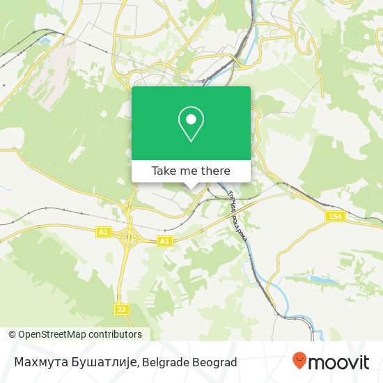 Махмута Бушатлије mapa