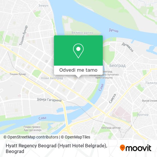 Hyatt Regency Beograd (Hyatt Hotel Belgrade) mapa