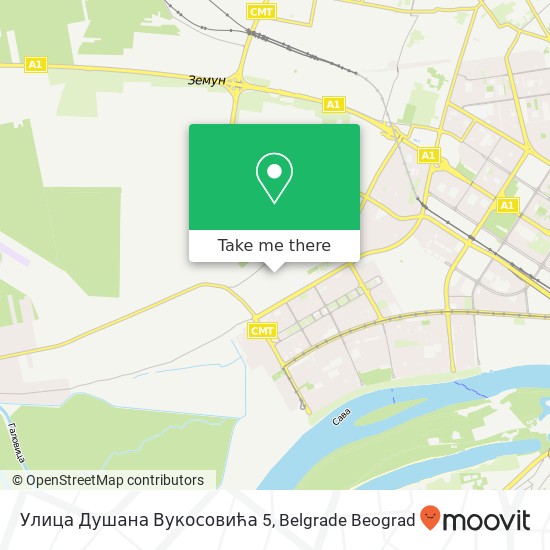 Улица Душана Вукосовића 5 mapa